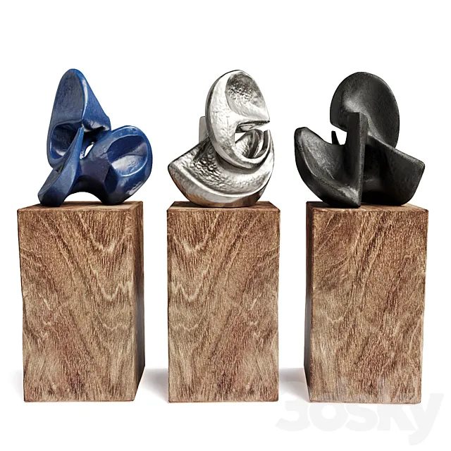 Andre Bloc Art figure 3D Model