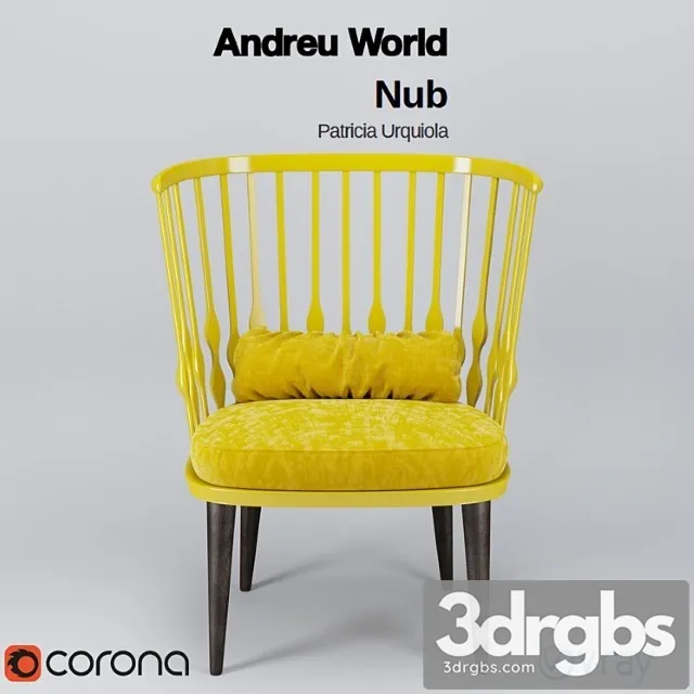 Andreu World Nub By Patricia Urquiola 3D Model Free