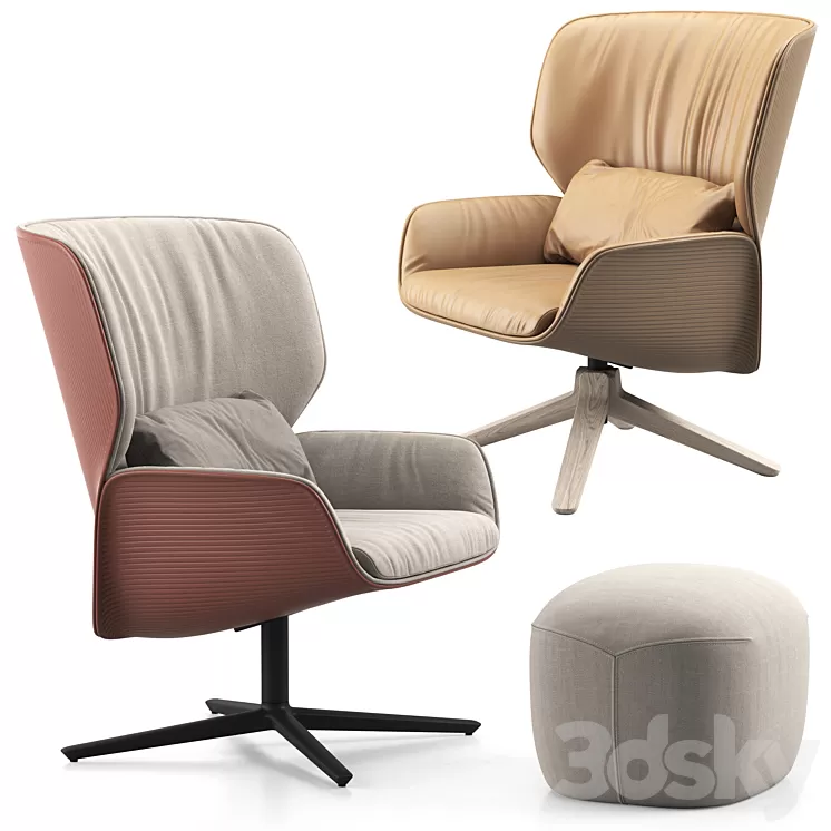 Andreu world Nuez lounge bio 3D Model