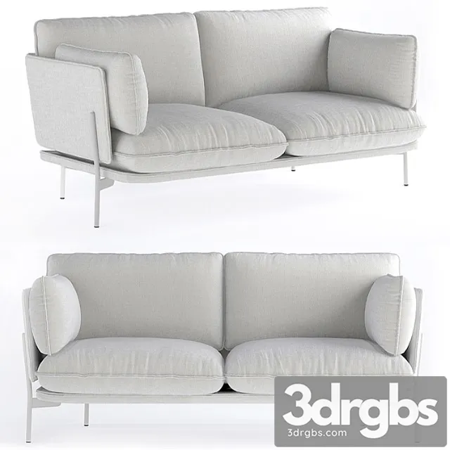 Andtradition Cloud 2 Seater Sofa 3D Model Free