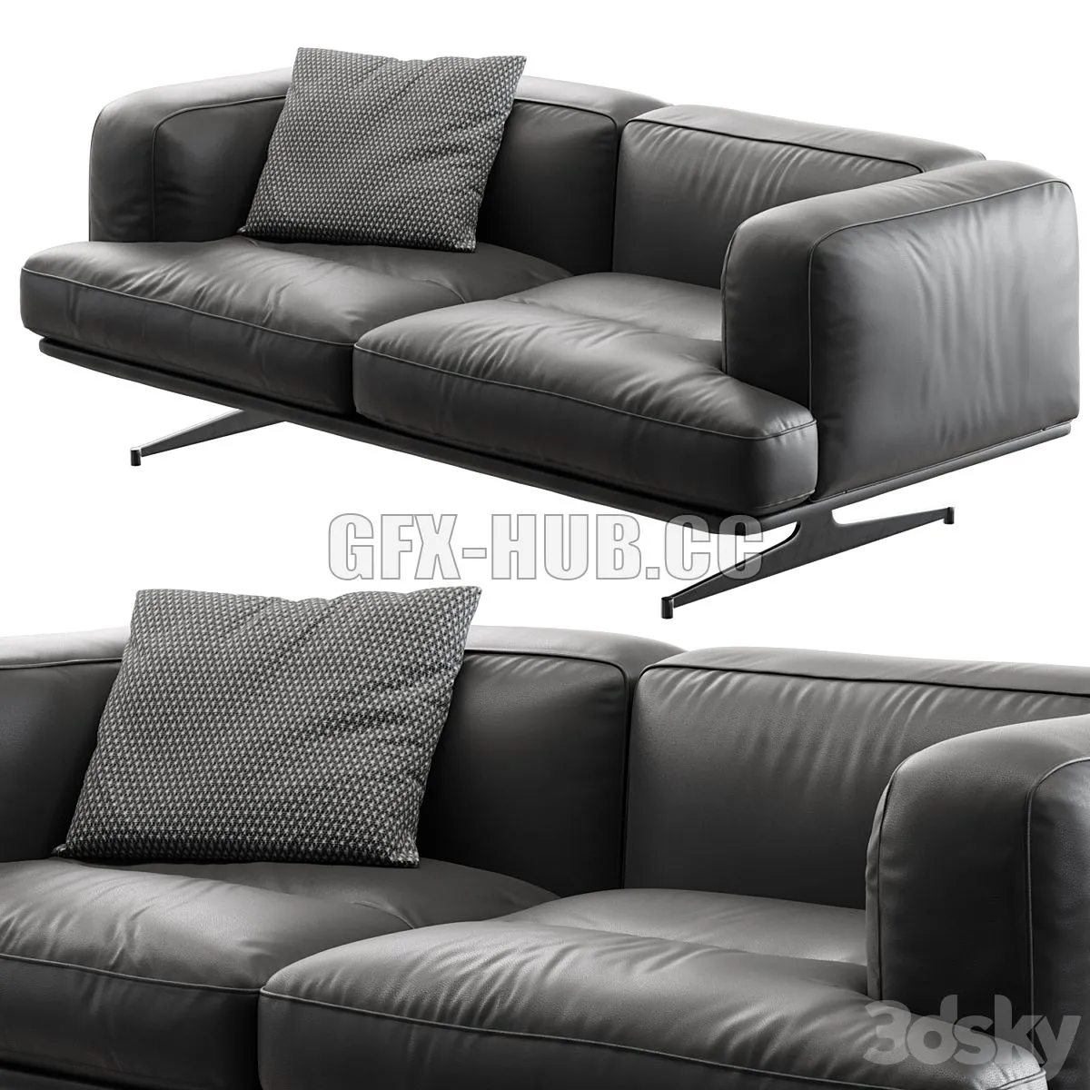 Andtradition Inland 2Seat 3D Model