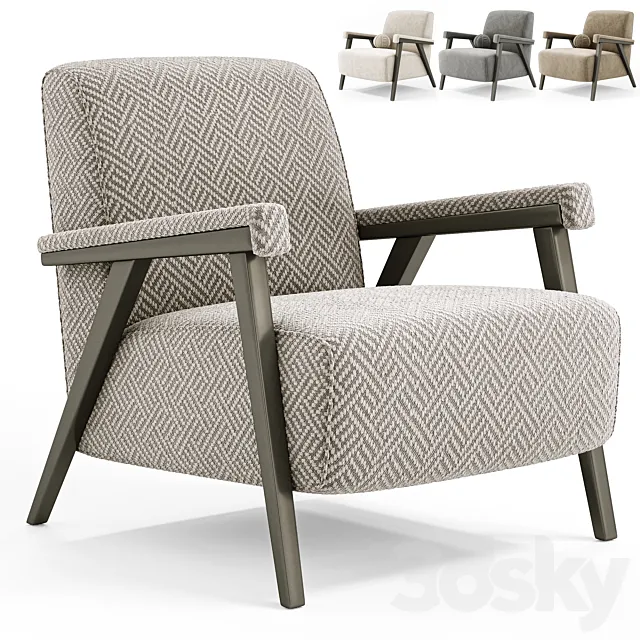 Andy armchair by Dantone Home 3D Model