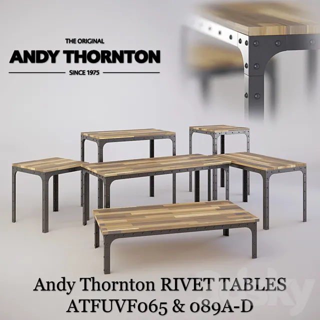 Andy Thornton Rivet Tables 3D Model