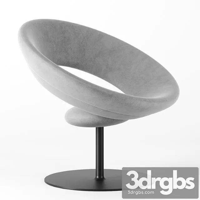 Anel 80s Lounge Armchair by Espasso 3D Model Free