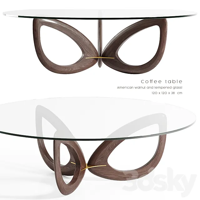 Angel Cerda - Coffee table CT16211 3D Model