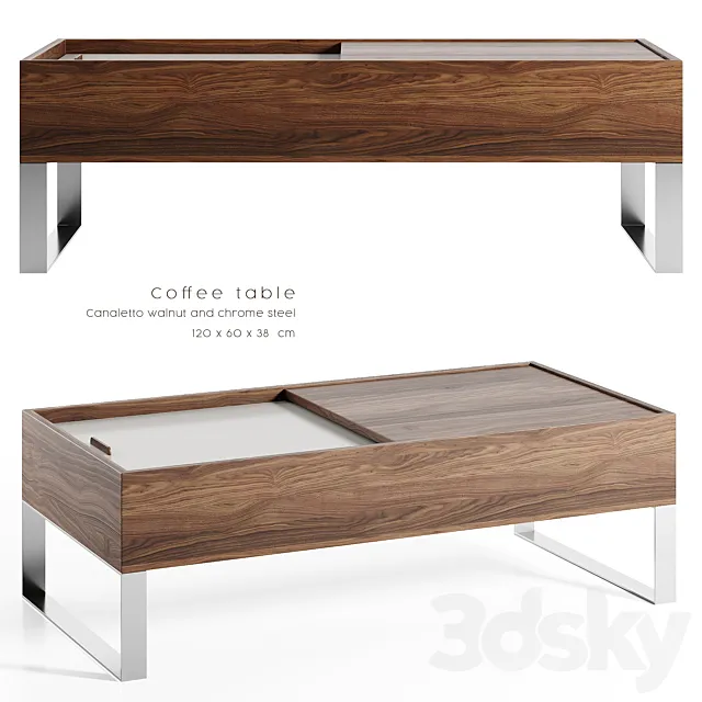 Angel Cerda - Coffee table N252A 3D Model