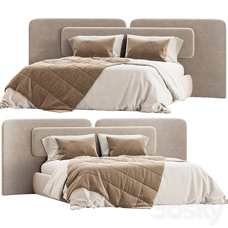 Angelo Bed 3D Model Free