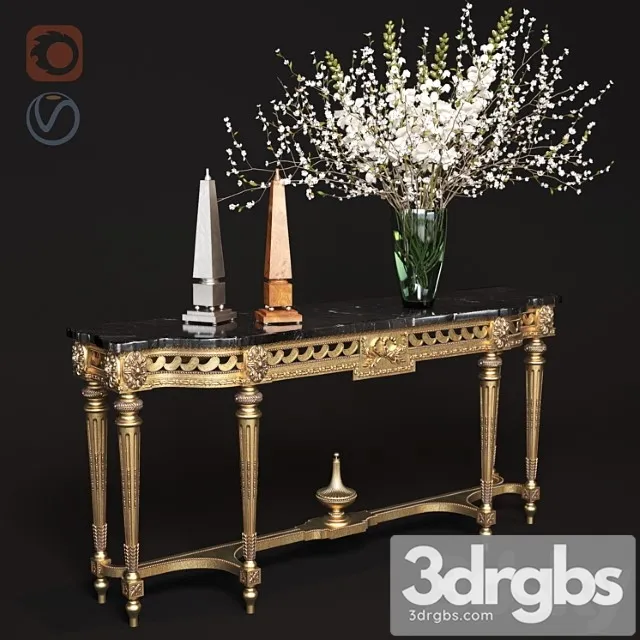 Angelo cappellini accessories console 2 3D Model Free