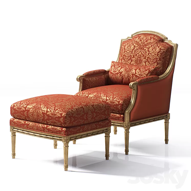 ANGELO CAPPELLINI Armchair 1573 3D Model