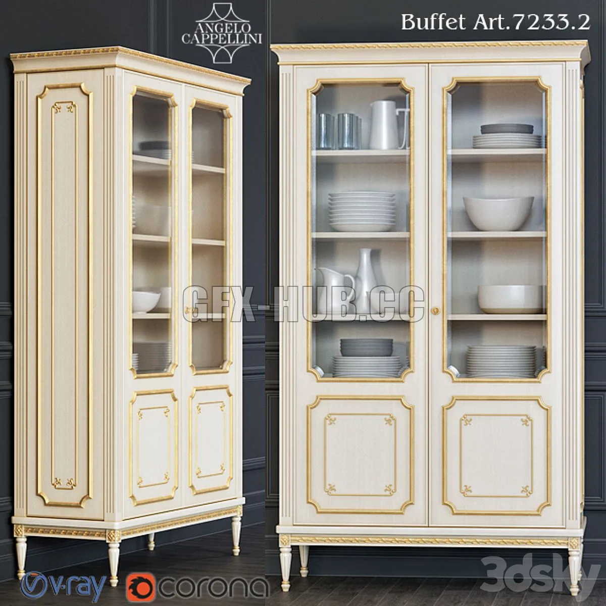 ANGELO CAPPELLINI Buffet 3D Model