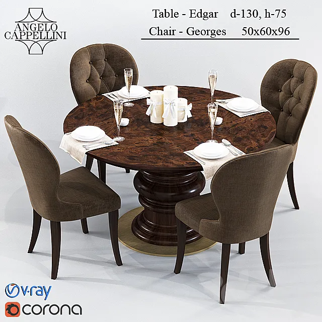 Angelo Cappellini Edgar + Georges 3D Model