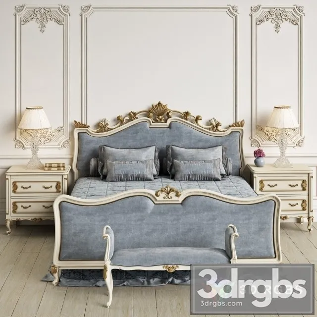 Angelo Cappellini Wagner Bedroom 3D Model Free