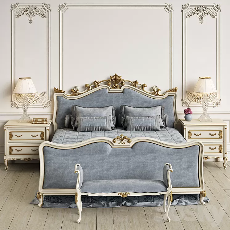 Angelo Cappellini Wagner Bedroom 3D Model