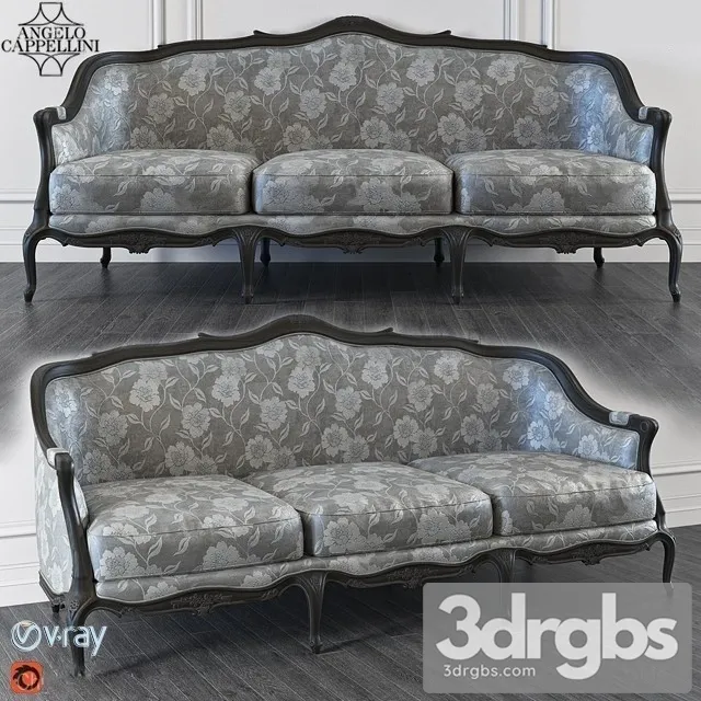 Angelo Classic Cappellini Sofa 3D Model Free