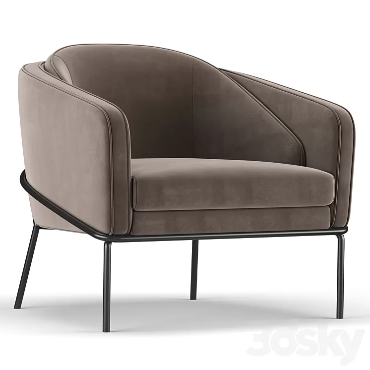 Angelo Lounge Chair 3D Model