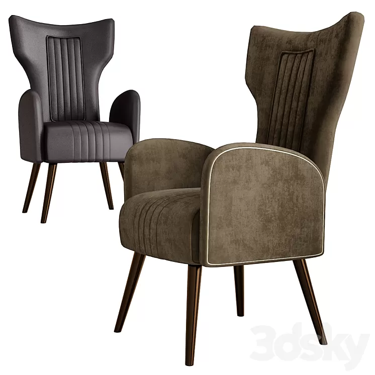 Angelo Lounge Chair 3D Model