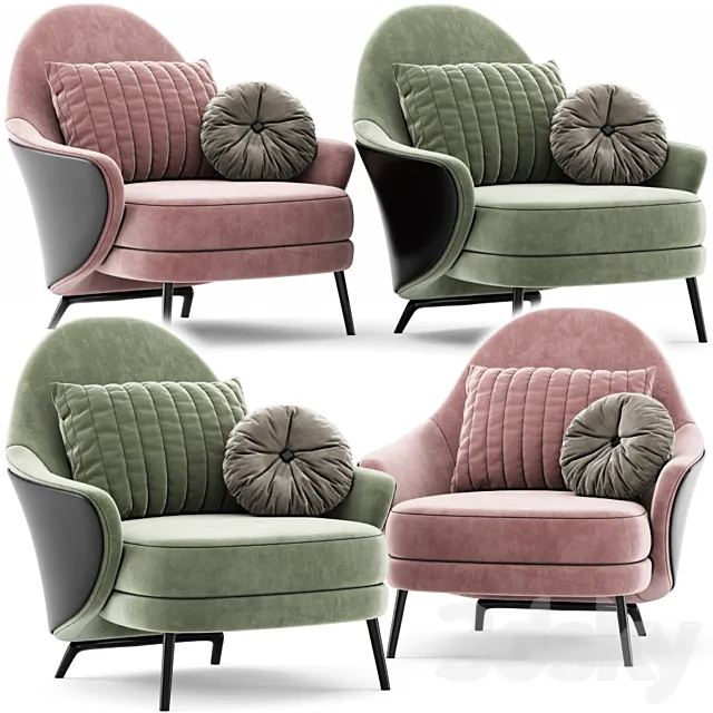 Angie armchair minotti 3DModel