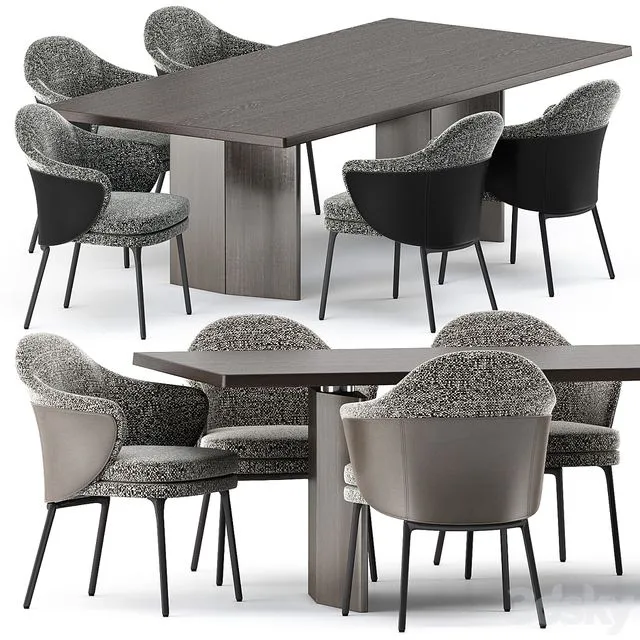 ANGIE CHAIR and MORGAN Table by Minotti Free Download