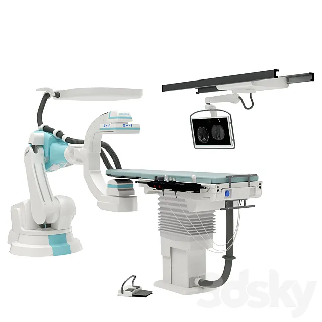 Angiograph Artis zeego Siemens 3D Model