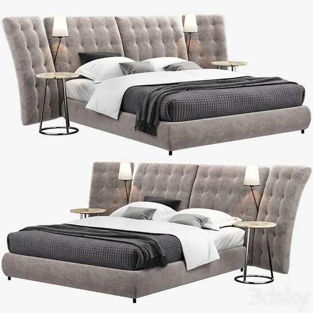 Angle FLOU bed 3D Model