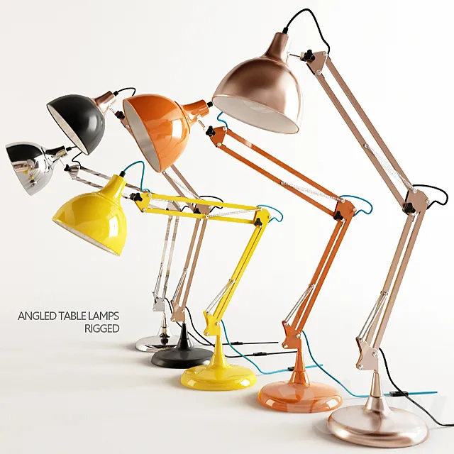 ANGLED TABLE LAMPS 3DModel