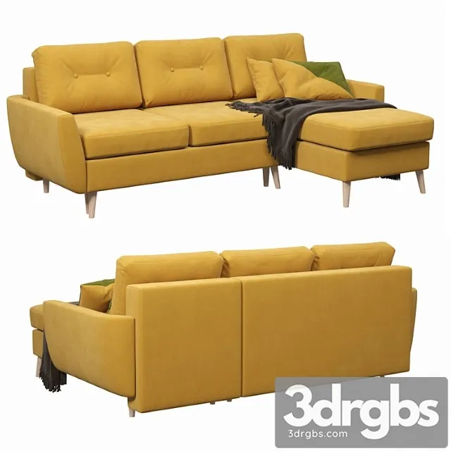 Angular norfolk sofa 2 3D Model Download