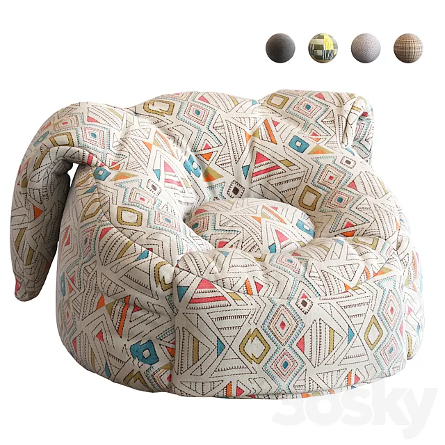 Animal Bean Bag Chairs 3DModel