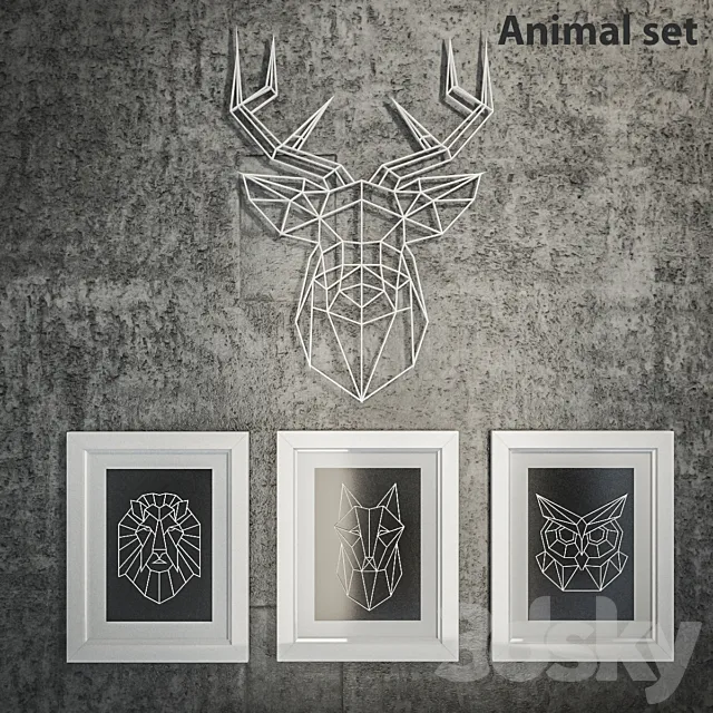 Animal set 3DModel