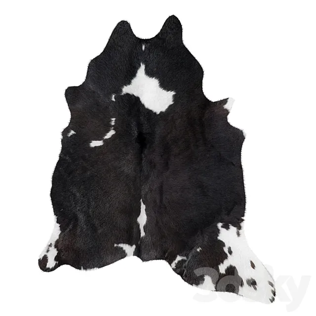 Animal skin rug 07 3D Model