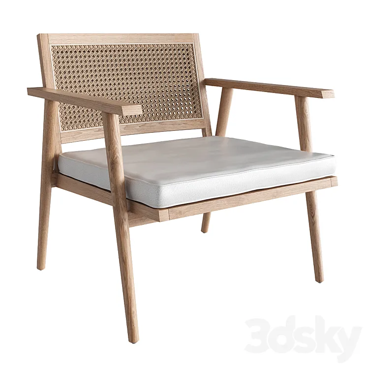 Anja Occasional Chair 3D Model Free