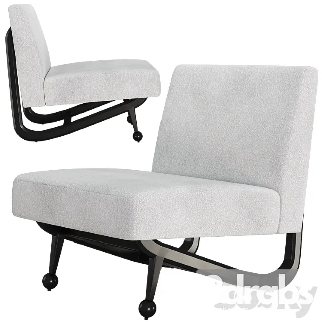 Anneli Slipper Chair 3D Model Free