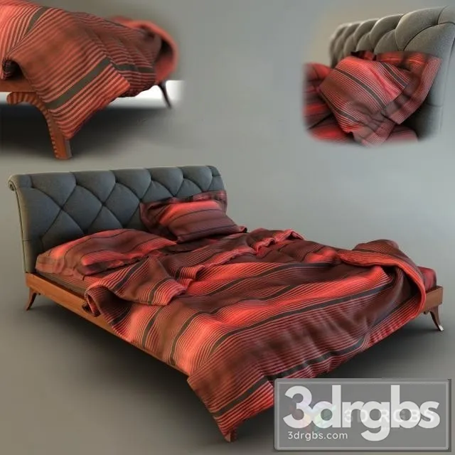 Annibale Bed 3D Model Free