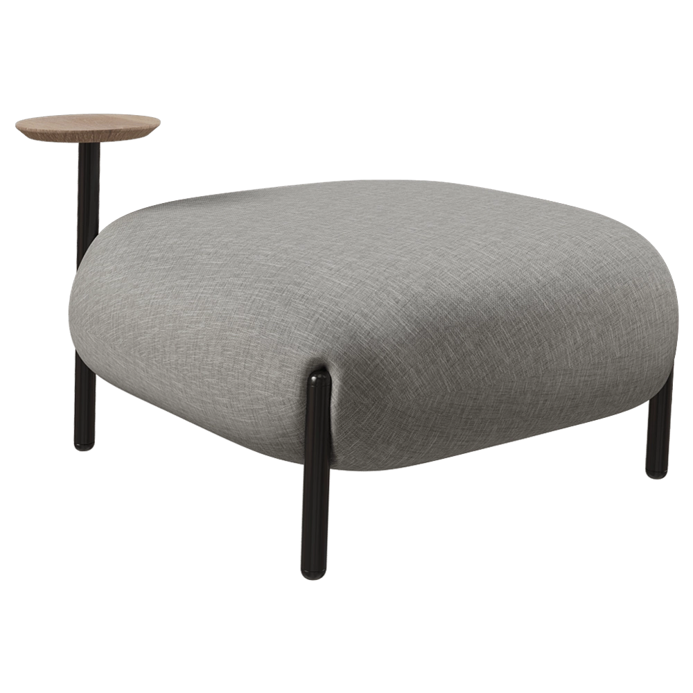 Annud - Pouf Balloon with integrated side table 3D Model