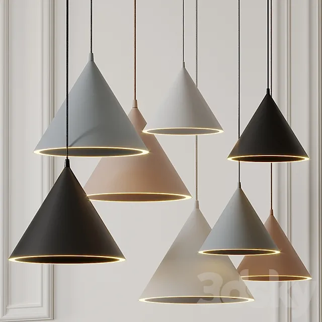 ANNULAR Pendant Lamps by Mintbliss 3DModel
