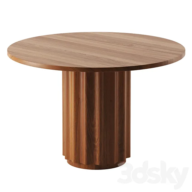 Ansel Drum Dining Table by Urban Outfitters 3D Model
