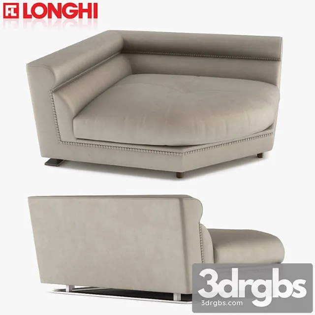 Ansel - longhi - sectional sofa 2 3D Model Free