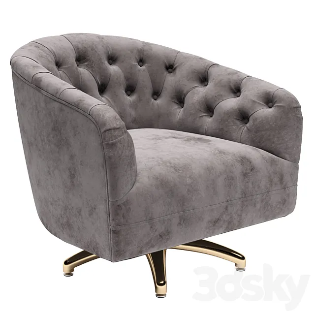 Anselle Swivel Chair 3D Model