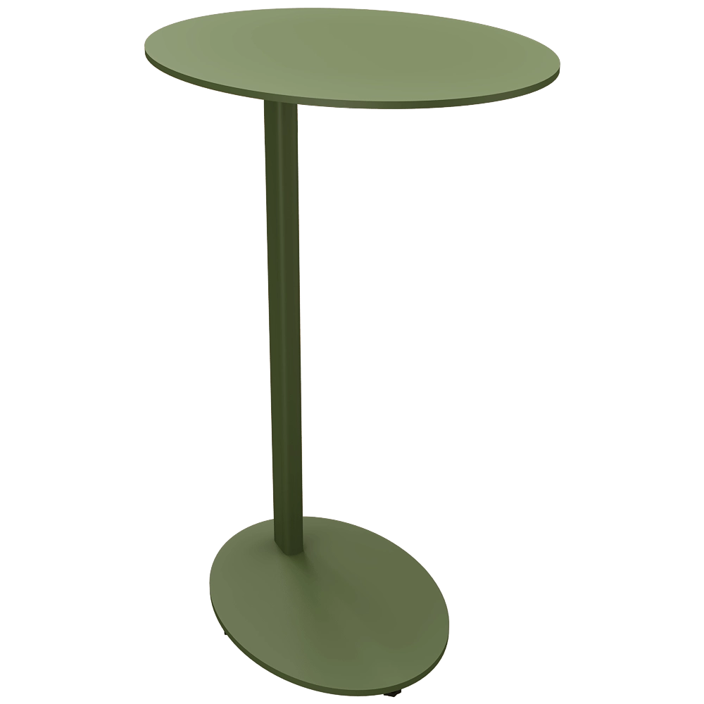 Ansen  - Bedside table MONO oval 3D Model