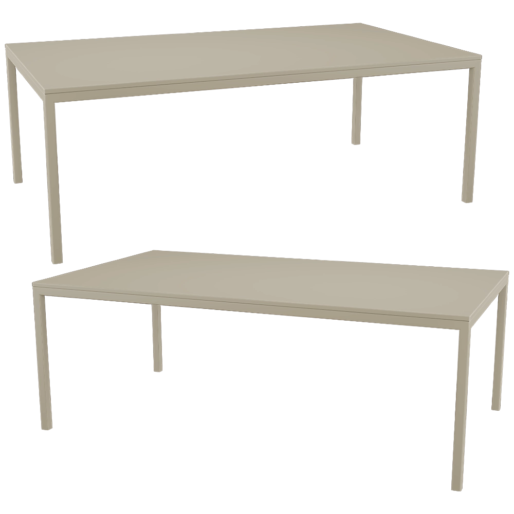 Ansen  - Dining table Rectangular 3D Model