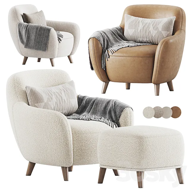 Ansil Armchair by divan.ru 3D Model