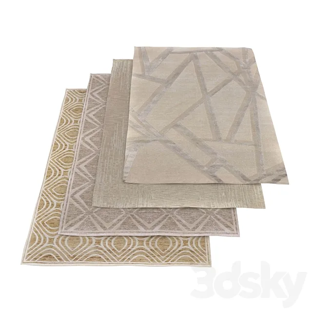 Ansy carpets set 1 3DModel