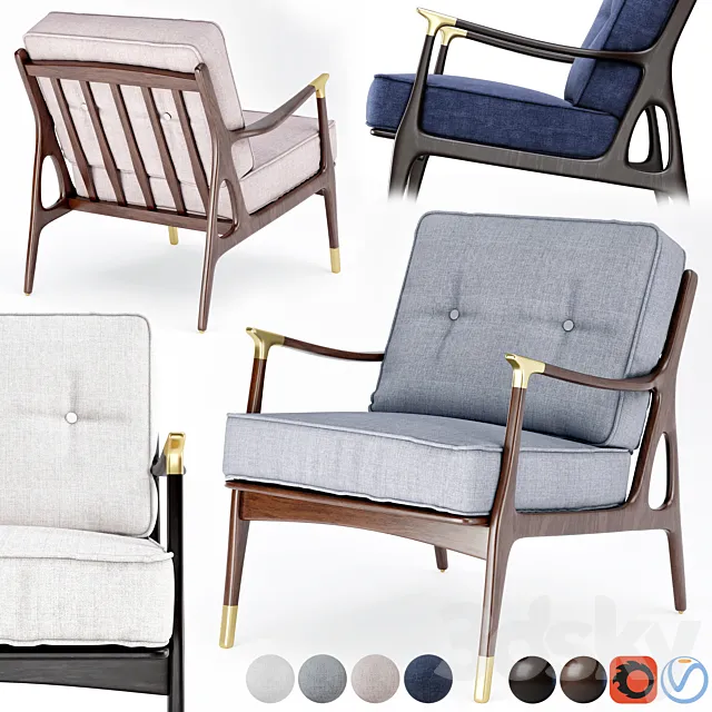 Anthropologie Haverhill chair 3D Model