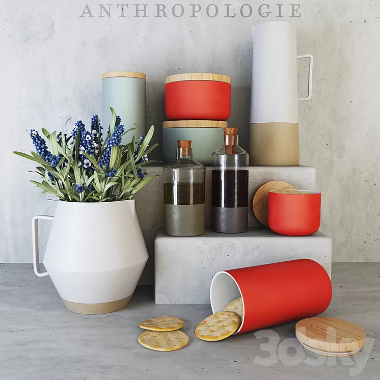 Anthropologie Kitchen Set 3D Model