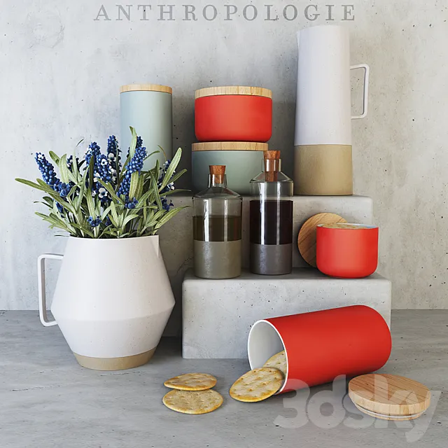 Anthropologie Kitchen Set 3DModel