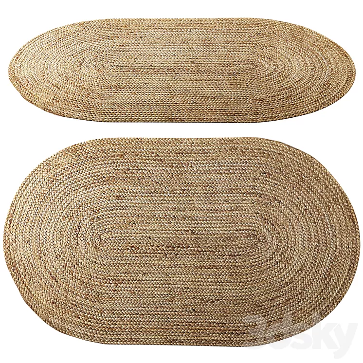 ANTHROPOLOGIE Lorne Oval Rug 3D Model