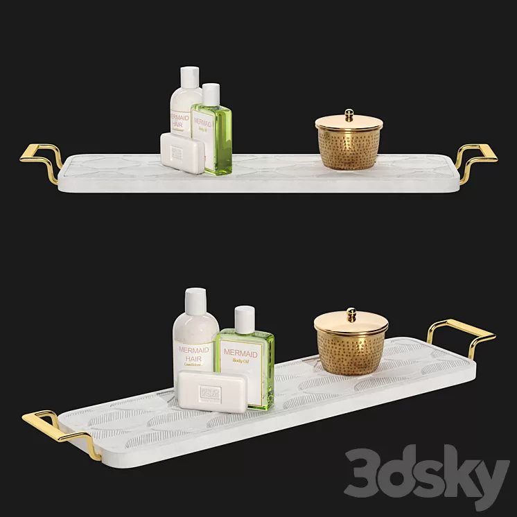 Anthropologie Lotus Bathtub Caddy 3D Model