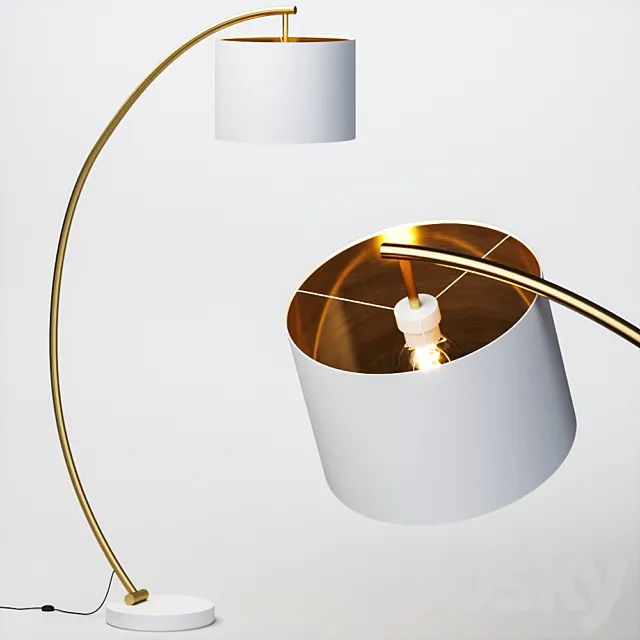 Anthropologie - Luna Floor Lamp 3D Model