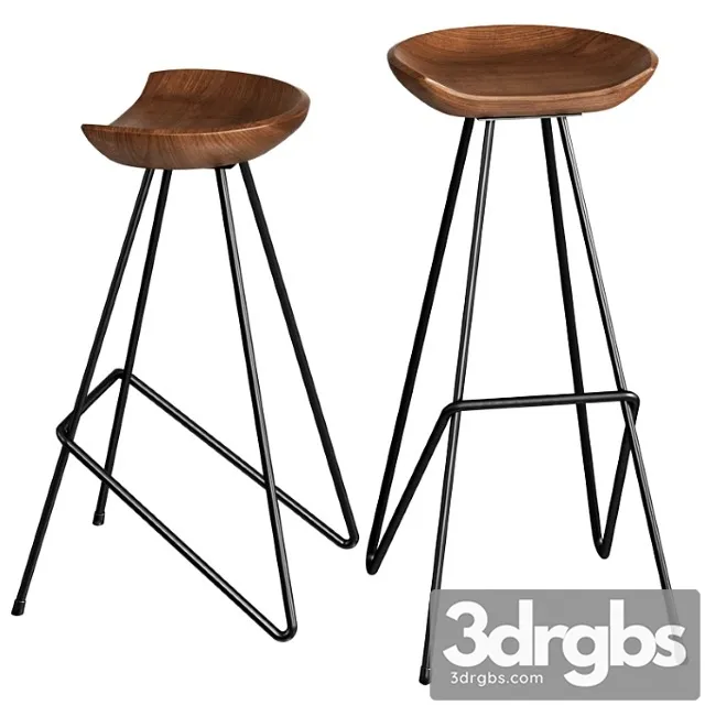 Anthropologie perch stool 2 3D Model Free