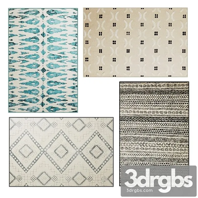 Anthropologie rug set 1 3D Model Free