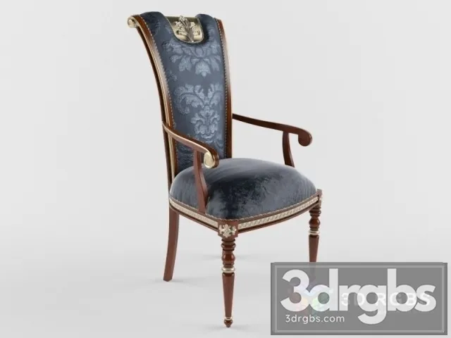 Antique Art Armchair 3D Model Free